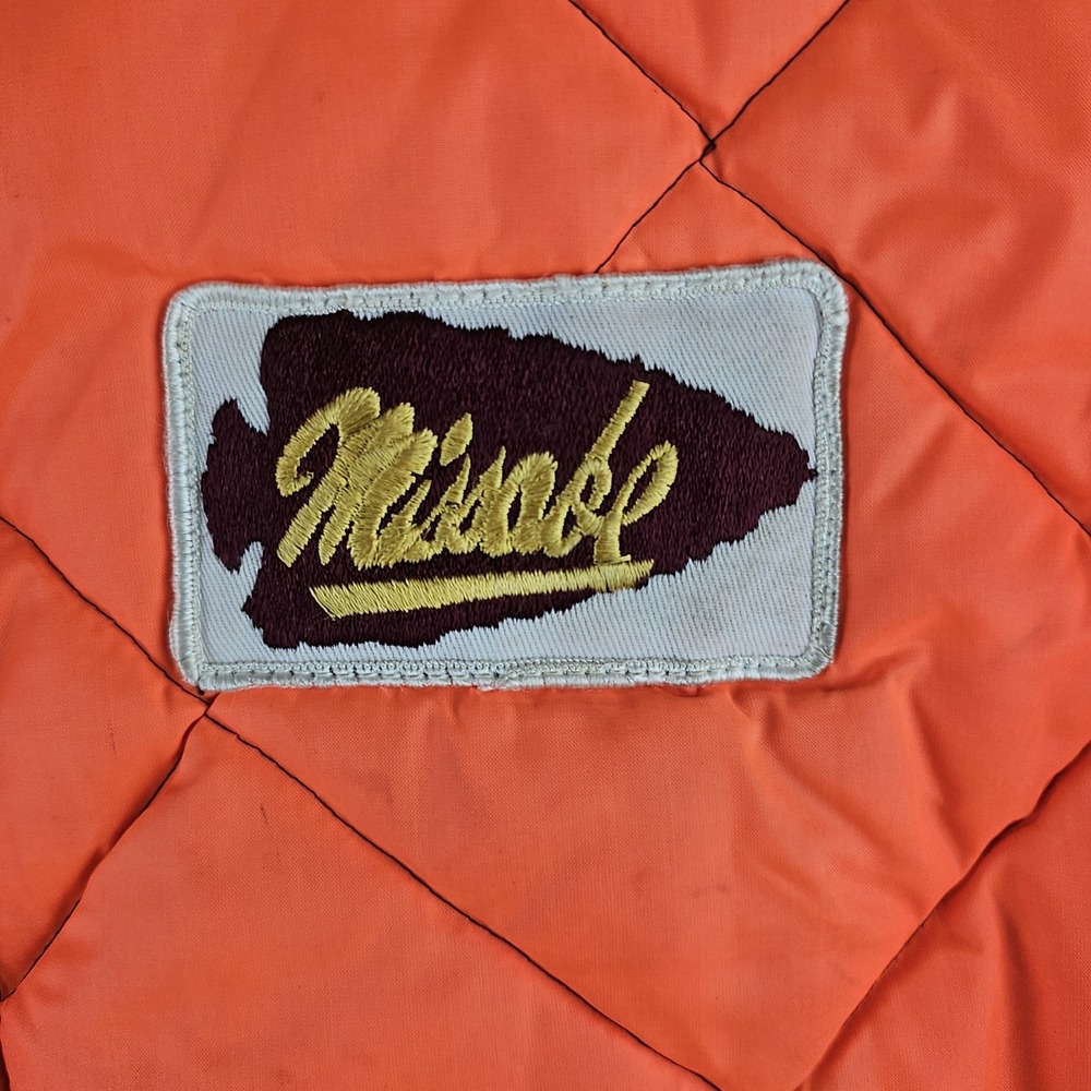 Vintage Big Smith Missabe Railroad Blaze Orange Camo Jacket Sz Medium Made USA - Picture 9 of 14